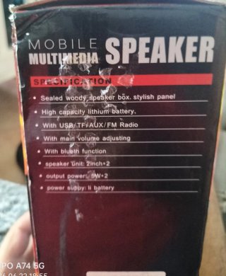 Altavoz Bluetooth MS-209BT FM USB