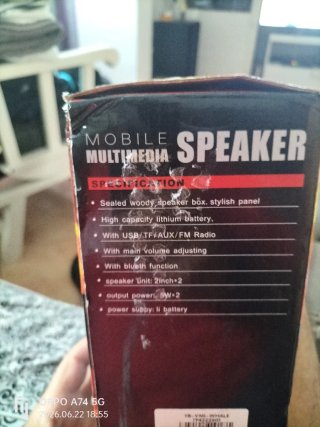 Altavoz Bluetooth MS-209BT FM USB