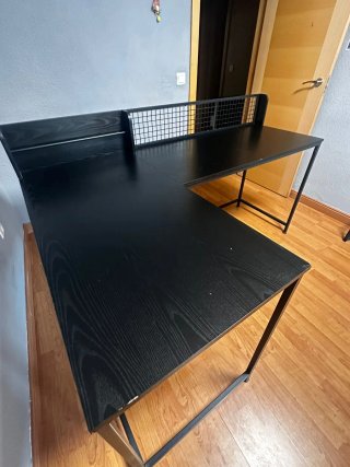 Escritorio Negro L 165x110x75x55