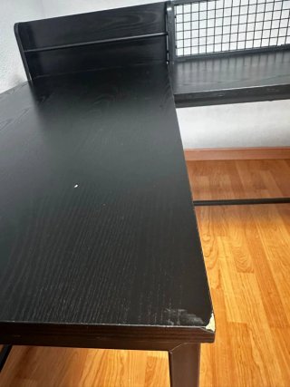 Escritorio Negro L 165x110x75x55