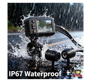 Dashcam Moto 1080P Delantera y Trasera