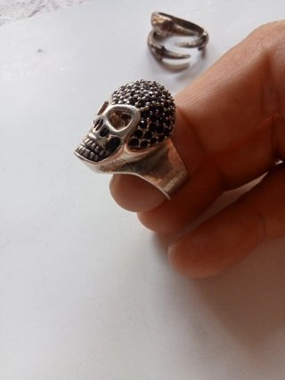 Set 2 Anillos  Calavera y Garras