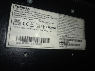 Televisión Toshiba Negra