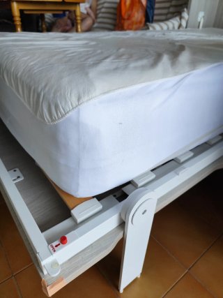 Mueble Cama Abatible Madera + colchón