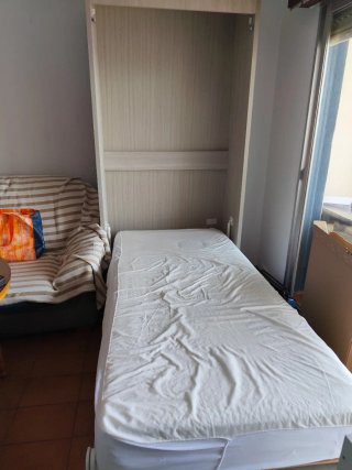 Mueble Cama Abatible Madera + colchón
