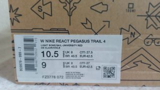 Nike React Pegasus Trail 4 Gris/Blanco