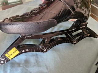 Patines Velocidad Powerslide ONE Negro Brillante