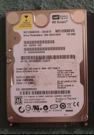 Lotto 5 Hard disk SATA 2.5 vari tagli