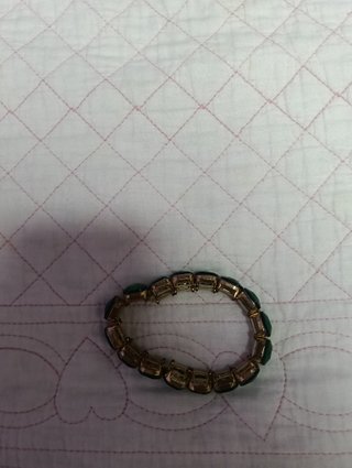 Pulsera Bijou Brigitte verde y dorada