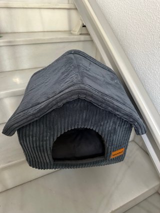 Casa Cama para Perro o Gato pequeño Gris