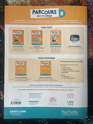 PARCOURS pour le collège 3 A2 - B1