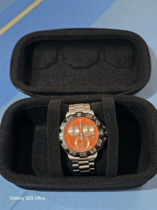 Tag Heuer Formula 1 Cronógrafo Naranja y Plata