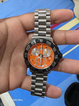 Tag Heuer Formula 1 Cronógrafo Naranja y Plata
