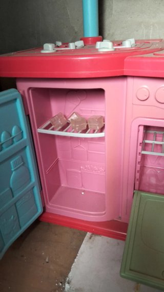 Cocina de Juguete Rosa y Azul