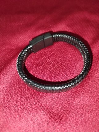 Pulsera de cuero trenzada unisex