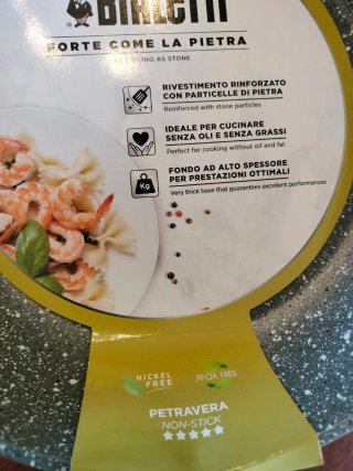 Padella Bialetti cm24 Petravera Antiaderente