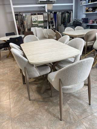 MESA DE COMEDOR EXTENSIBLE + 6 SILLAS