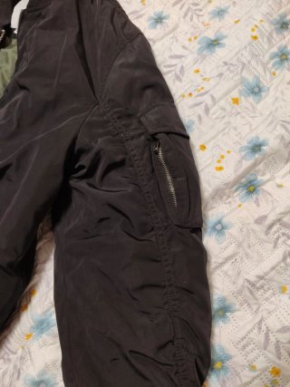 Cazadora Bomber Pull&Bear Negra Talla L