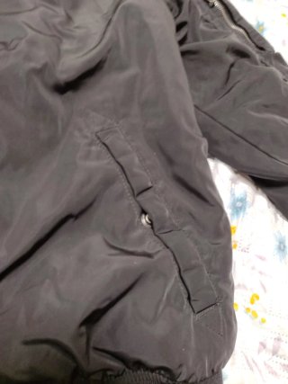 Cazadora Bomber Pull&Bear Negra Talla L