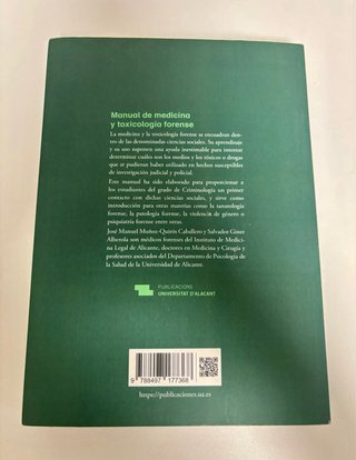 Manual de medicina y toxicología forense