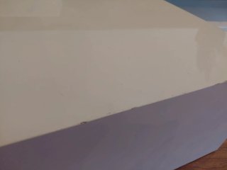 Mueble TV moderno madera y blanco