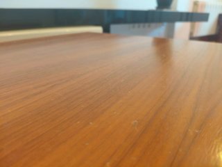 Mueble TV moderno madera y blanco