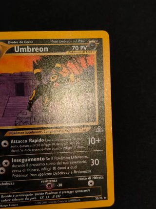 Carta Pokémon Umbreon NDI 32 Neo Discovery Ita Nm