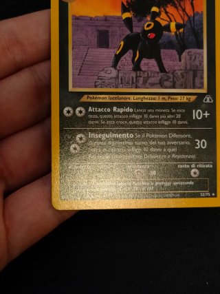 Carta Pokémon Umbreon NDI 32 Neo Discovery Ita Nm