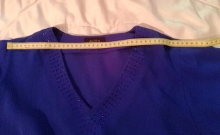 Blusa fiesta Antea azul lentejuelas
