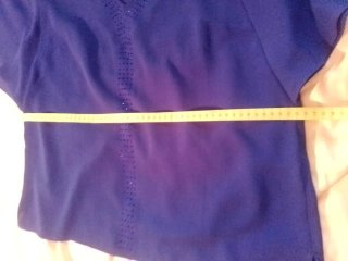 Blusa fiesta Antea azul lentejuelas