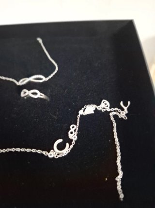 Conjunto Anillo, Pulsera y Colgante Infinito