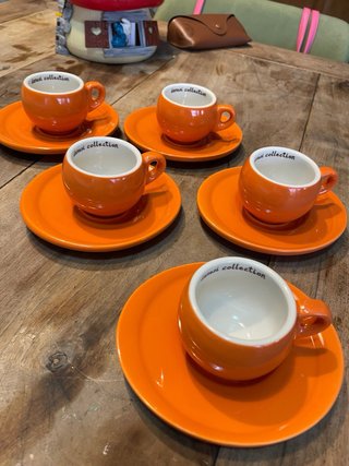 Tazzine caffè Danesi Collection arancioni