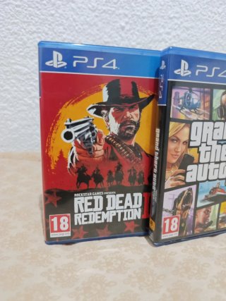 Pack Red Dead Redemption 2 y GTA 5 PS4