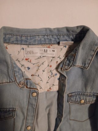 Camiseta vaquera niña Zara Talla 98