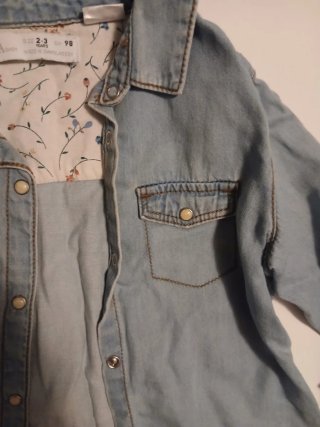 Camiseta vaquera niña Zara Talla 98