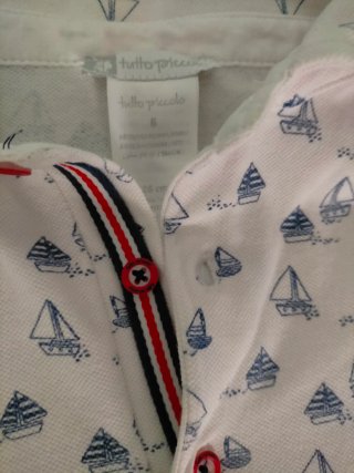 Polo niño Tutto Piccolo estampado barcos