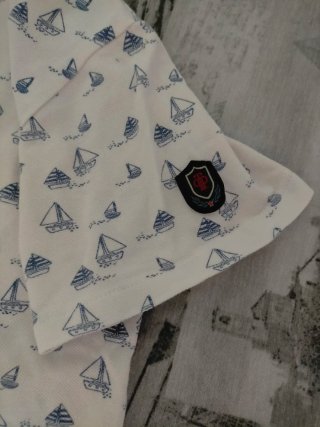 Polo niño Tutto Piccolo estampado barcos