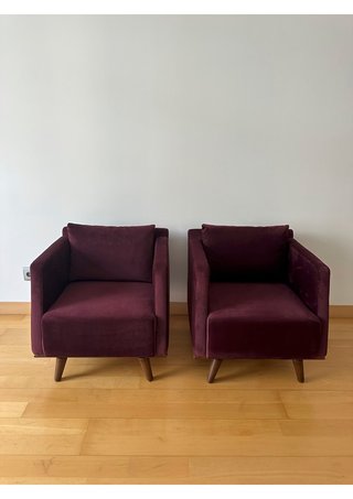 Butacas de terciopelo diseño
