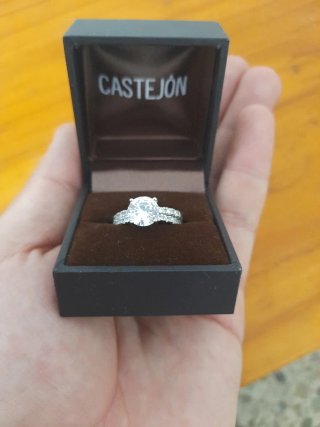Anillo Doble Plata Castejon Brillantes