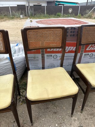 Sillas vintage madera y ratán