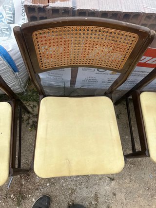 Sillas vintage madera y ratán