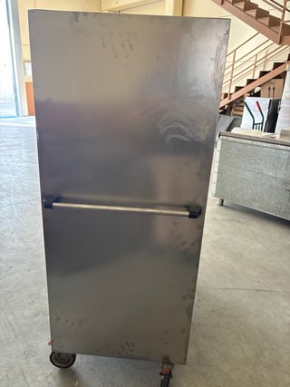 Estantería de acero inoxidable con ruedas