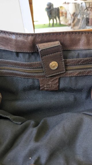Bolso Gucci Ante Marrón Vintage Pelham
