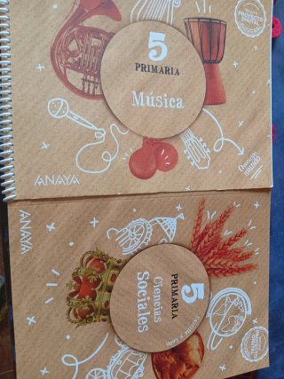 Pack nuevo.Música y sociales 5 Primaria