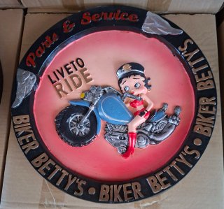 Betty Boop Biker Ashtray