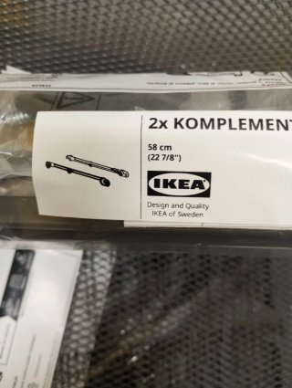 2 Bandejas  Complemento IKEA Gris Metálica
