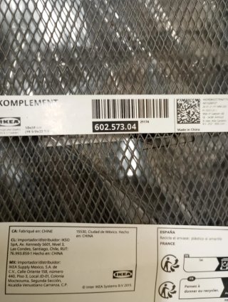 2 Bandejas  Complemento IKEA Gris Metálica
