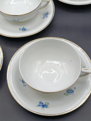 Set tazas café largo o té porcelana francesa