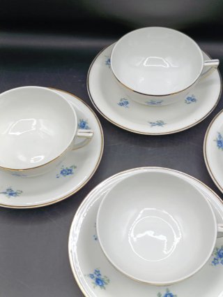 Set tazas café largo o té porcelana francesa