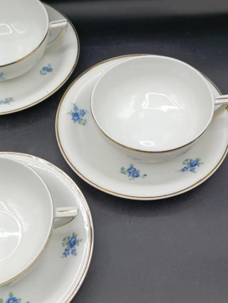Set tazas café largo o té porcelana francesa